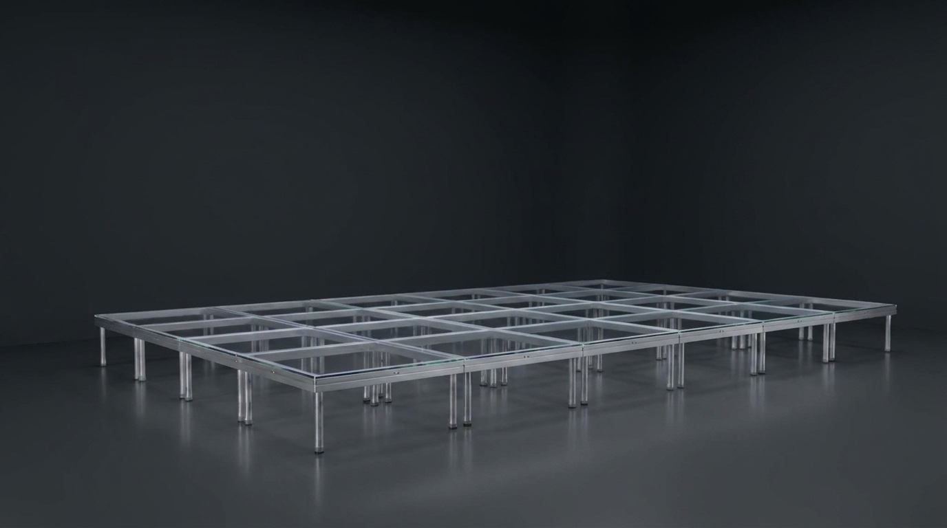 Tarima transparente Stage Pro — serie de estudio